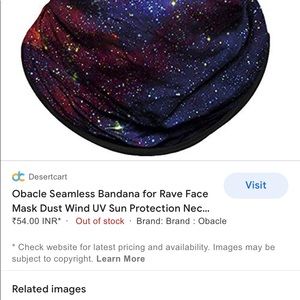 New OBACLE Face Mask/ Scarf etc. galaxy look